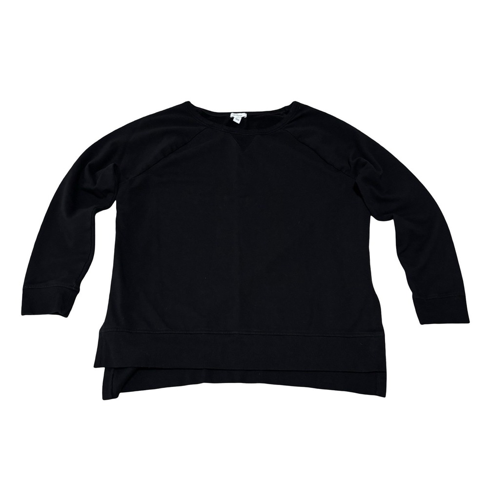 Daily Ritual Anthropologie Sweatshirt‎ Women's Black Size 1X 22 x 27